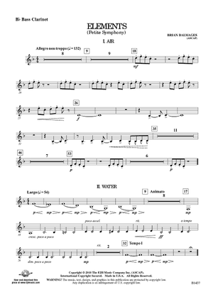 Elements (Petite Symphony) - Bb Bass Clarinet