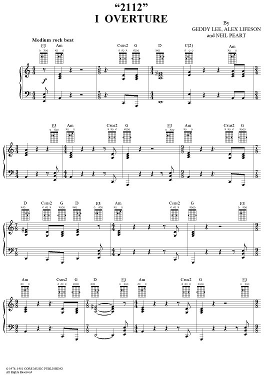 2112, Part 1:  Overture