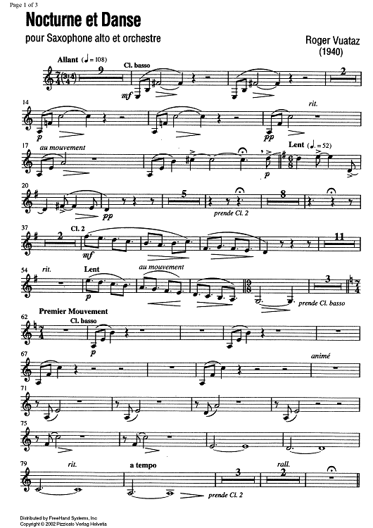 Nocturne et Danse Op.58 No. 2