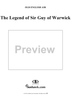 Legend of Sir Guy of Warwick, The (words compressed from old ballad)