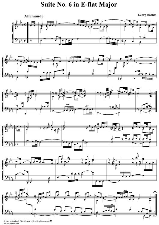 Suite No. 6 in E-flat Major