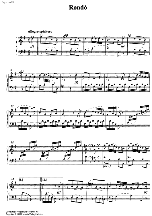 Rondo - Organ/Harpsichord