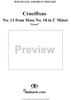 Crucifixus - No. 11 from Mass no. 18 in C minor ("Great")   - K427 (K417a)