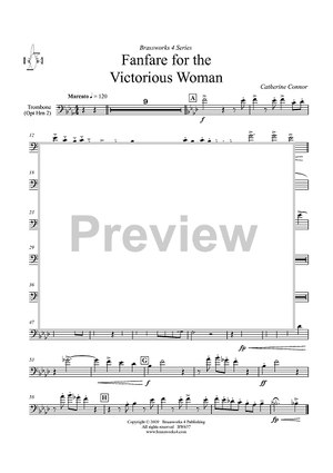 Fanfare For The Victorious Woman - Trombone (opt. Horn 2)