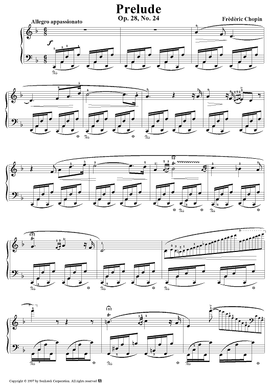 Prelude, Op. 28, No. 24 in D Minor