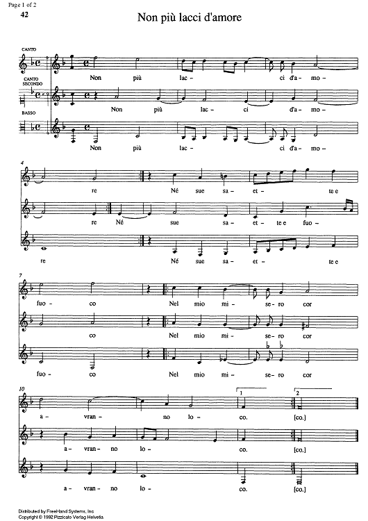 Non più lacci d'amore