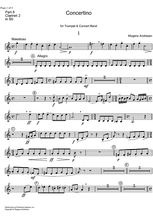 Concertino - Clarinet 2