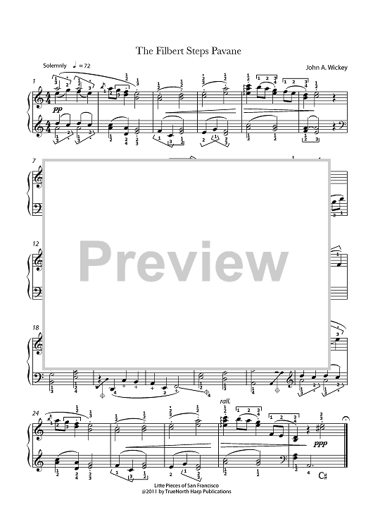 The Filbert Steps Pavane