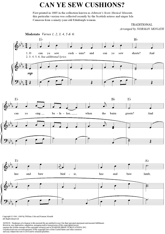 Can Ye Sew Cushions?