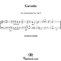 Harpsichord Pieces, Book 1, Suite 3, No. 5:  Gavotte