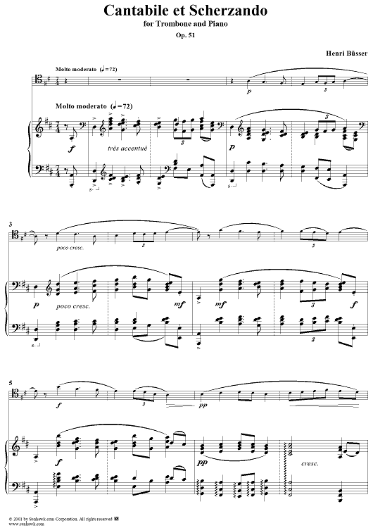 Cantabile et Scherzando - Piano Score