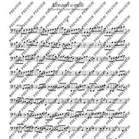 Concerto E minor in E minor - Set of Parts