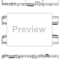 French Suite  6 E Major BWV 817 - Score