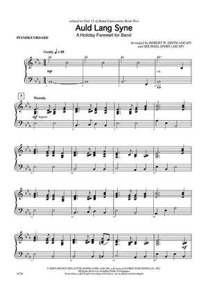 Auld Lang Syne (A Holiday Farewell for Band) - Piano
