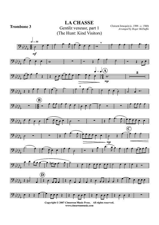 La Chasse - Trombone 3