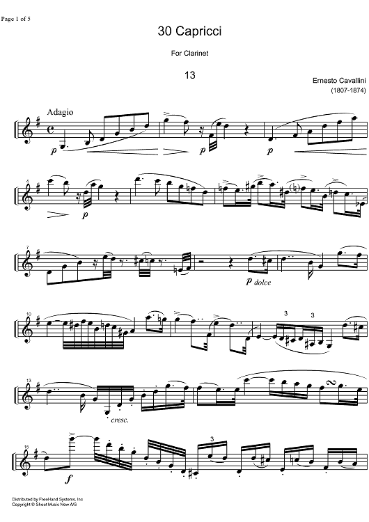 Capriccio No.13 G Major