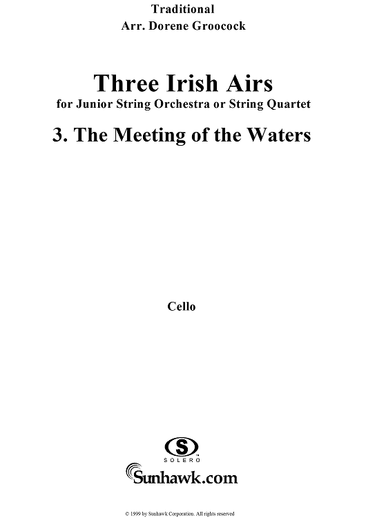Air No. 3: The Meeting of the Waters - Cello
