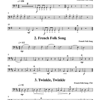 Twenty Folk Tunes for Cello Quartet (or Trio) - Violoncello 3