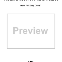 Violin Duet No. 9 in B Minor from "Twelve Easy Duets", Op. 10 - Violin 2