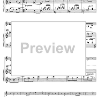 Variation on Béla Bartók theme - Score