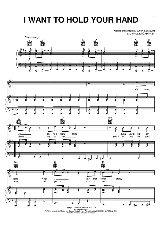 I Want To Hold Your Hand