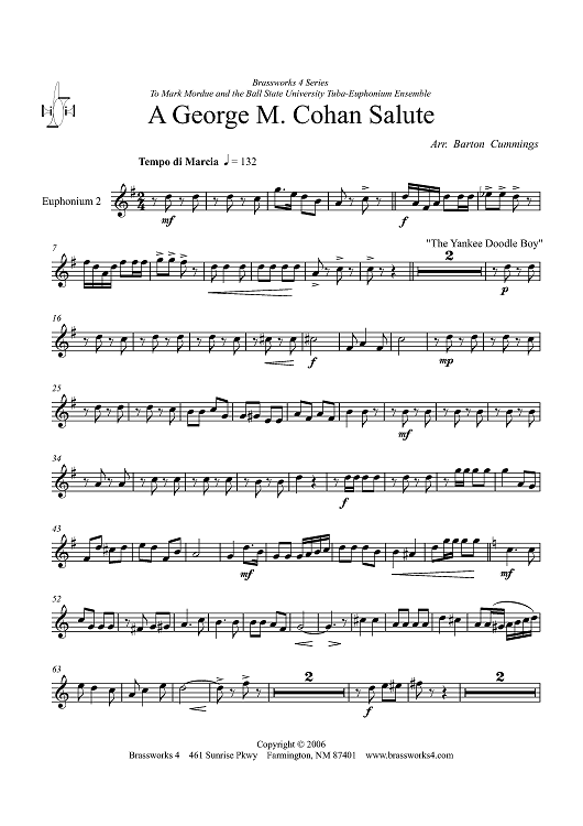 A George M. Cohan Salute - Euphonium 2 TC