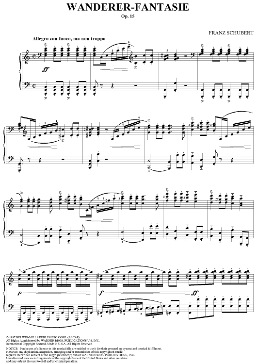Wanderer-Fantasie in C Major, Op. 15