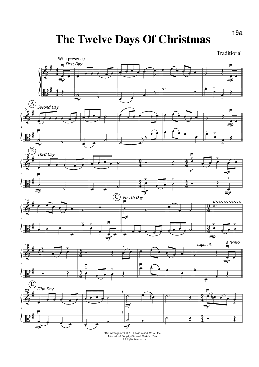 The Twelve Days Of Christmas