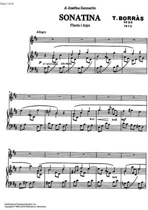 Sonatina Op. 60 - Score