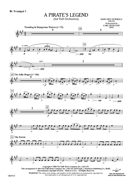 A Pirate's Legend - Bb Trumpet 1