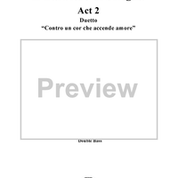 Duetto: Contro un cor, No 14 from "Il Barbiere di Siviglia" - Full Score