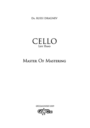Cello - Left Hand - Master of Mastering