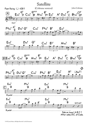Satellite (Coltrane version) - Eb Instruments