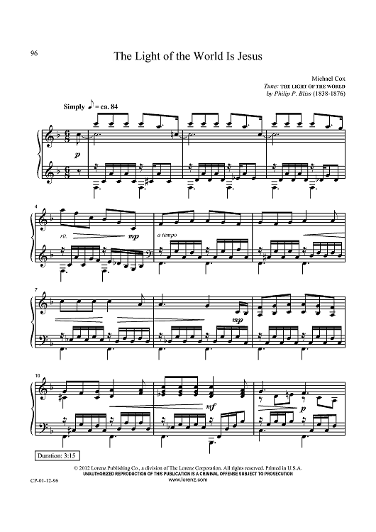 The Light of the World Is Jesus