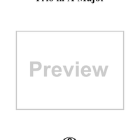 Trio in A Major Op. 3, No. 5 - Score