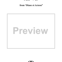Air Vif, from "Diane et Actéon"
