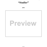 Clarinet Quintet in A Major, K581 - Full Score