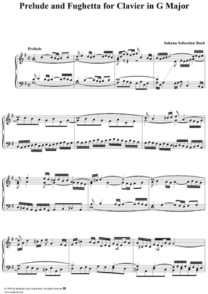 Prelude and Fughetta in G Major  (BWV 902)