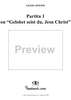 Partita on "Gelobet seist du, Jesu Christ" - 1