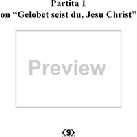 Partita on "Gelobet seist du, Jesu Christ" - 1