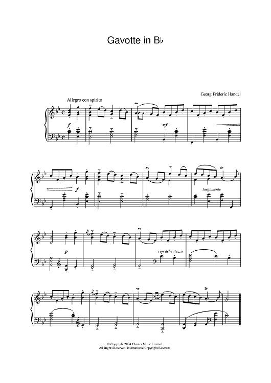 Gavotte in Bb