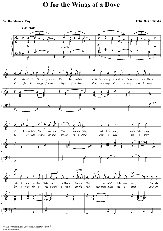 O for the Wings of a Dove