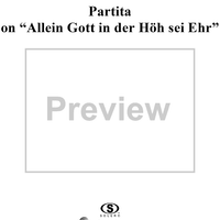 Partita on "Allein Gott in der Höh sei Ehr"