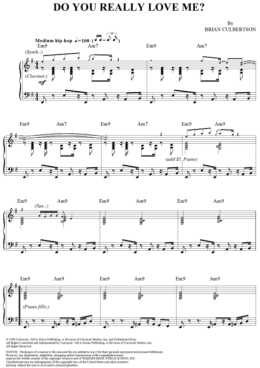 Do You Really Love Me?