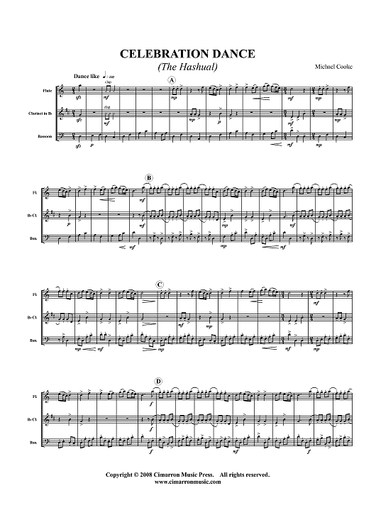 Celebration Dance (The Hashual) - Score