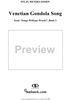 Songs Without Words, bk. 2, op. 30, no. 6 (Venetian Gondola Song)