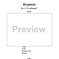 Confutatis, No. 6 from Mass No. 19 (Requiem) in D Minor, K626 - Full Score
