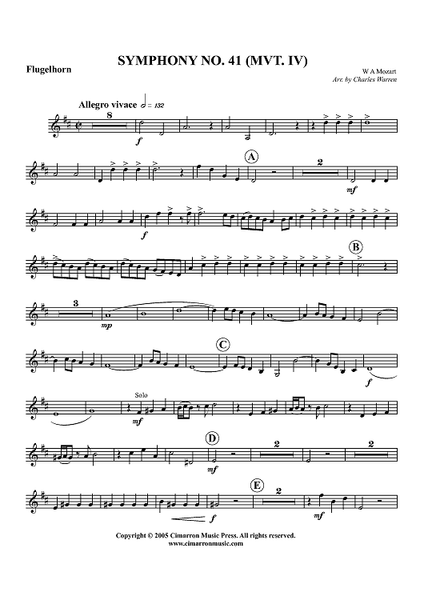 Symphony No. 41, Mvt. IV - Flugelhorn