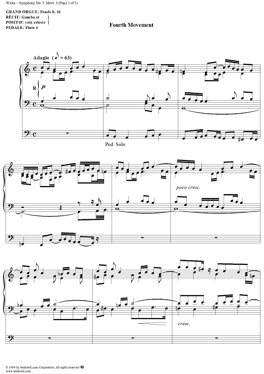 Symphony No. 5 in F Minor, Op. 42, No. 1 - Movement 4