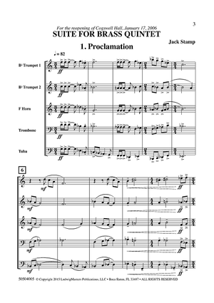 Suite for Brass Quintet - 1. Proclamation